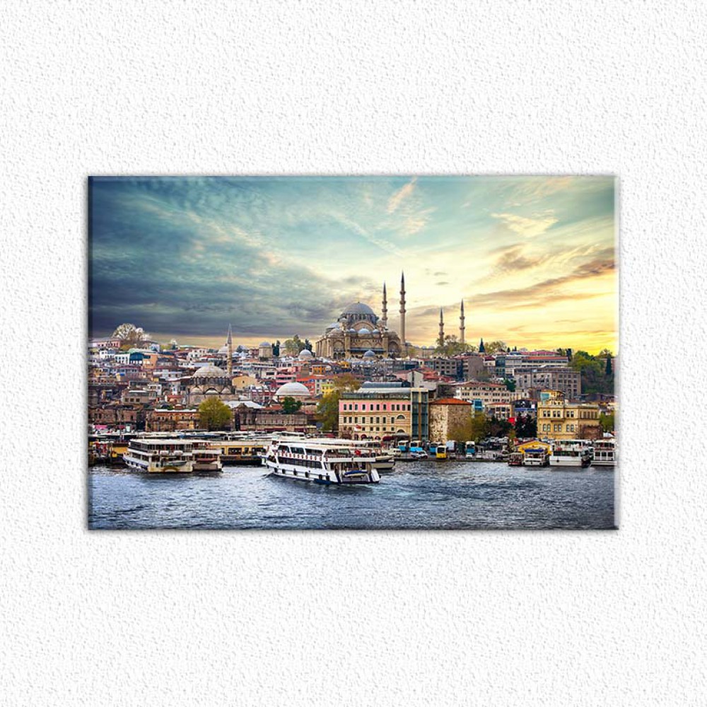 Dokulu Kanvas Tablo