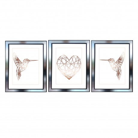 Ayna Çerçeveli Canvas Tablo