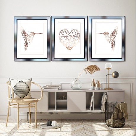 Ayna Çerçeveli Canvas Tablo