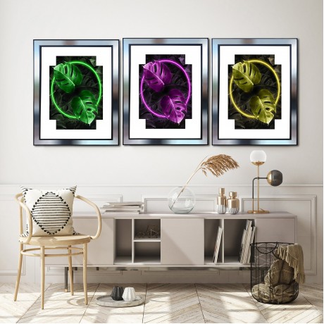 Ayna Çerçeveli Canvas Tablo