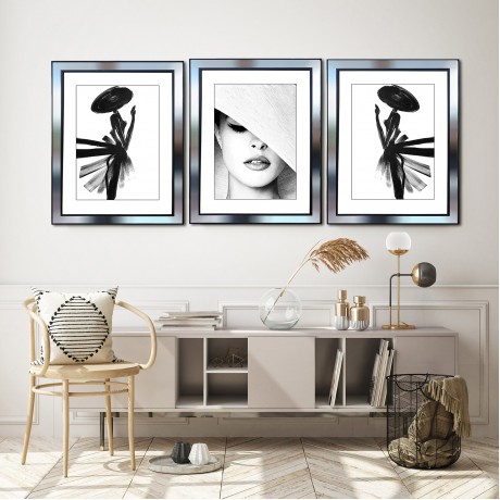 Ayna Çerçeveli Canvas Tablo