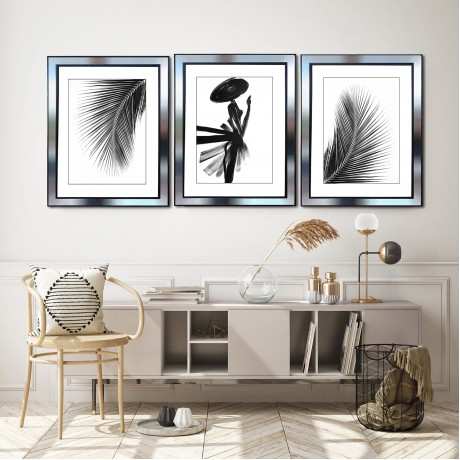 Ayna Çerçeveli Canvas Tablo